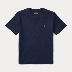Boys Polo Cotton Jersey Crewneck Tee- S 8
